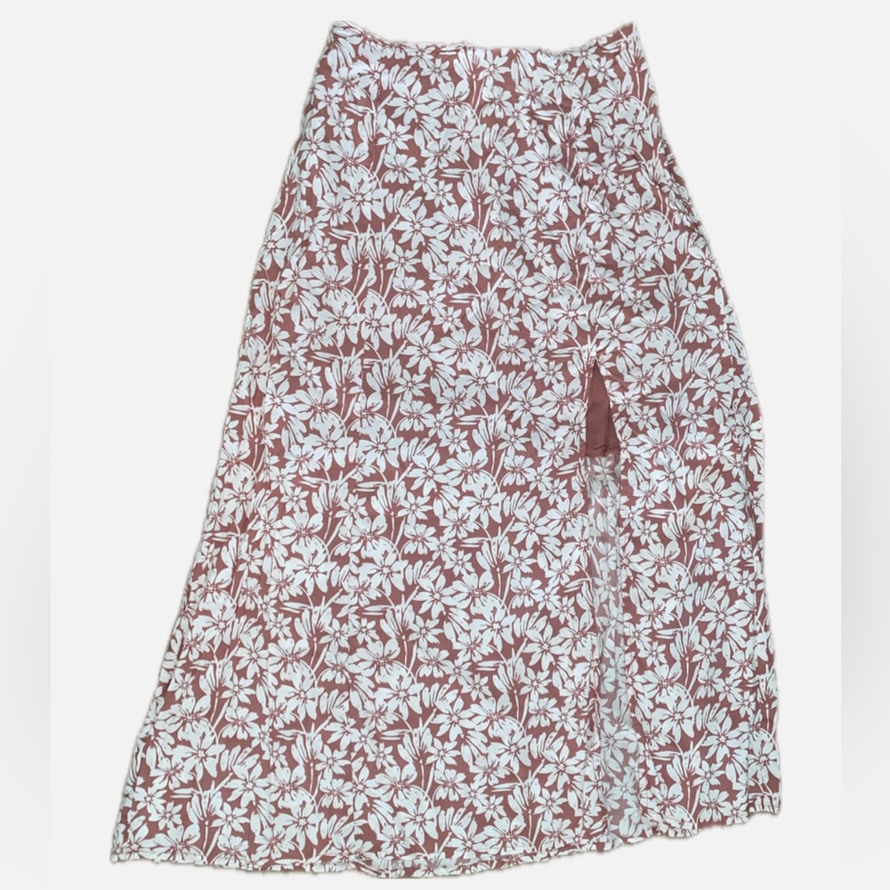Abercrombie & Fitch Floral Midi Skirt